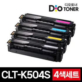 상품 이미지: 삼성 CLT-K504S 4색세트 SL-C1454FW SL-C1453FW SL-C1404W C1860FW C1810W CLP-415N CLX-4195FW 재생토너