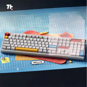 상품 이미지: TickType DP104 무선 기계식 키보드 알루미늄소재 3가지 연결모드 PBT키캡 8000mAh 저소음축 예약판매