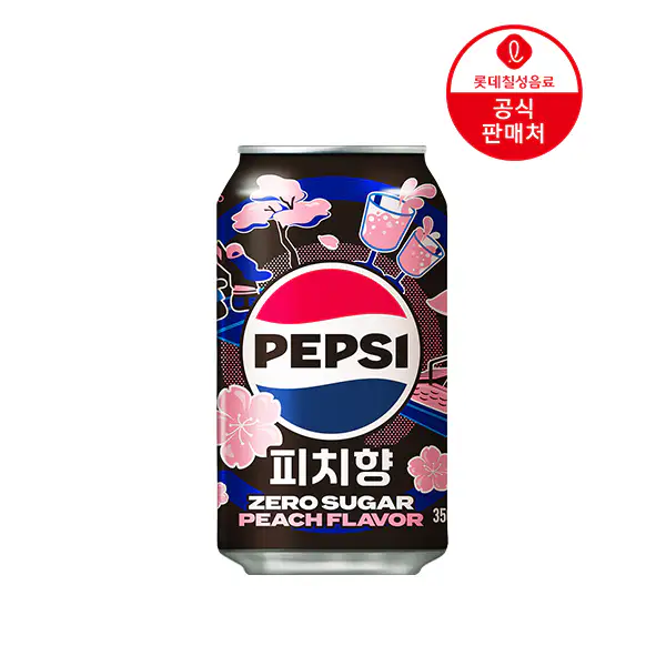 상품 이미지: [본사] 펩시제로슈거 피치향 355ml 24캔