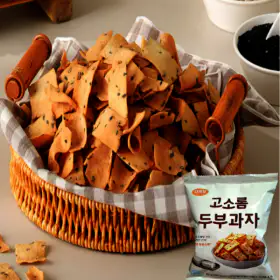 상품 이미지: 바삭한 구운 수제 두부과자 두부칩 간식 과자세트 80g x 6팩 단 하루만 초특가 행사 진행중