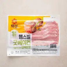 상품 이미지: 백설 햄스빌 굿베이컨, 75g, 1개