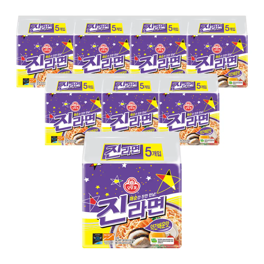 상품 이미지: 오뚜기 진라면 약간매운맛 120g 40개