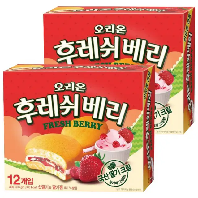 상품 이미지: 후레쉬베리 딸기, 360g, 2개