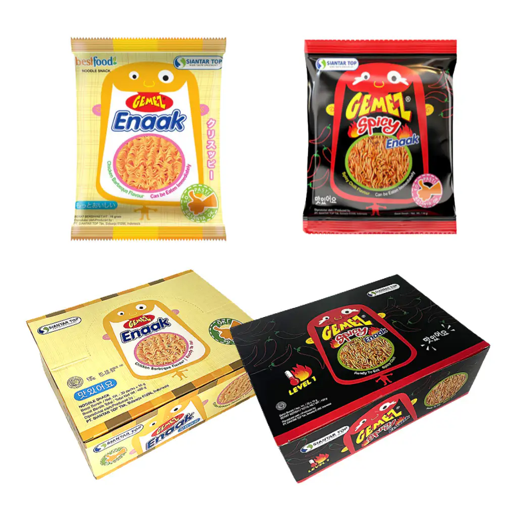 상품 이미지: 게메즈 에낙 라면과자 2종세트(1+1) 60입 오리지널 스파이시 enaak과자