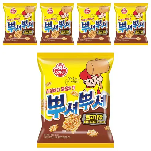 상품 이미지: 오뚜기 뿌셔뿌셔 불고기맛, 90g, 5개
