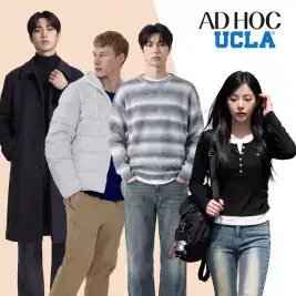 상품 이미지: [30%혜택][애드호크/UCLA] 가성비 FW 긴팔티/니트/기모/점퍼/경량패딩/가디건/코트 베스트 모음