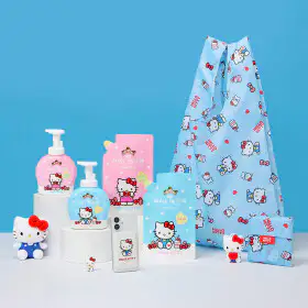 상품 이미지: 아이깨끗해X헬로키티 핸드워시 본품 490ml 2개+리필 450ml 2개 +굿즈 증정