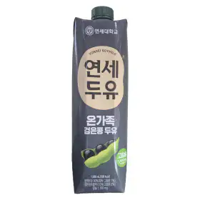 상품 이미지: 연세 온가족 검은콩 두유 1L 12입 연세 검은콩 두유 1L 연세대학교 연세대학교