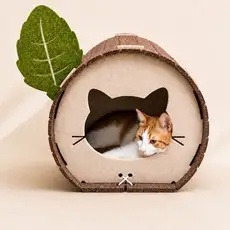 상품 이미지: 또또냥 고양이 숨숨집 하우스 펠트 펫 캣타워, 1세트, 혼합색