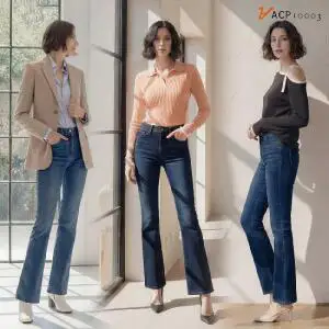 상품 이미지: ACP 여성 소프트 부츠컷 데님 팬츠 3종