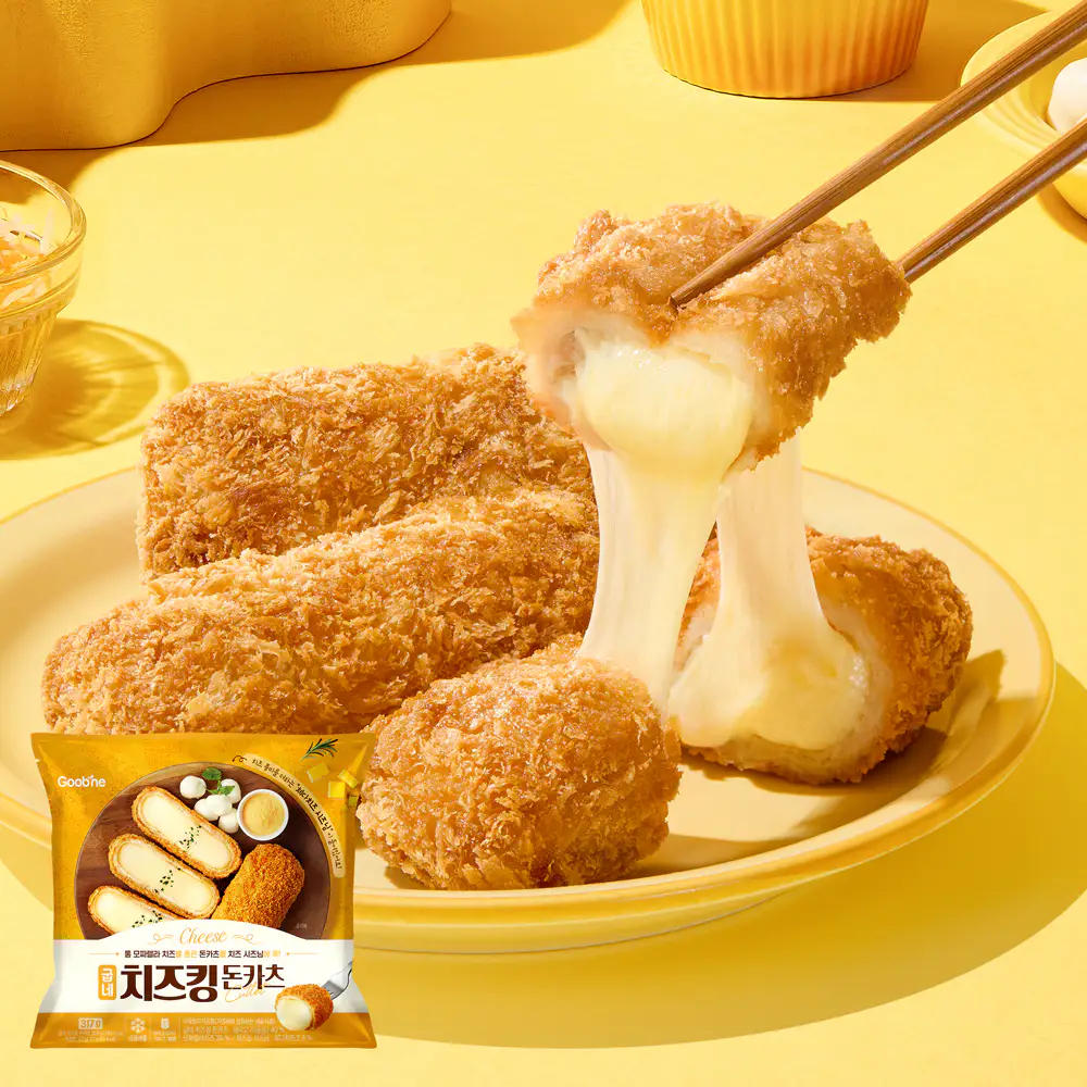 상품 이미지: 굽네 치즈킹 돈카츠 (+체다 시즈닝) 317g 1+1팩 / 치즈돈카츠