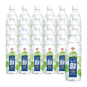 상품 이미지: 동화약품 소다활 제로 탄산음료 매실맛 500ml 24개 / 멘톨 스파클링