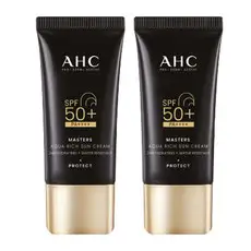 상품 이미지: AHC 마스터즈 아쿠아 리치 선크림 SPF50+ PA++++, 30ml, 2개