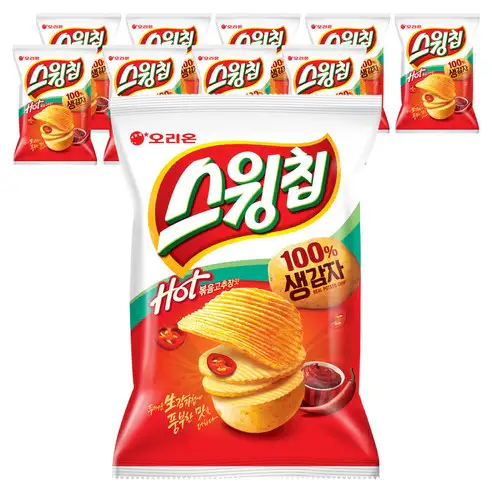 상품 이미지: 오리온 스윙칩 볶음고추장맛, 110g, 10개