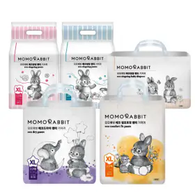 상품 이미지: 모모래빗 기저귀 8팩 모음전   / 9/2(수) 하루특가 (씽씽팬티/컴포트핏/드라이/드라이썸머/밴드)