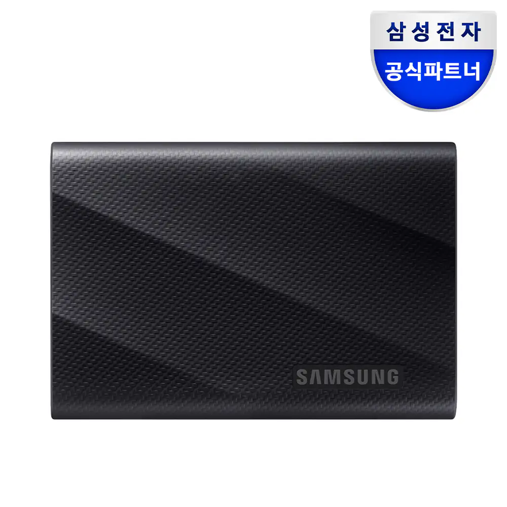 상품 이미지: 삼성전자 삼성 포터블 외장 SSD T9 데이터 복구 서비스 + 파우치 1TB, 블랙