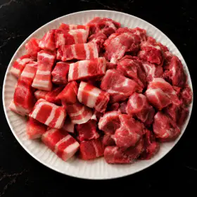 상품 이미지: 한입삼겹살 500g+한돈뒷고기500g(총1kg) 한돈1등급 HACCP인증