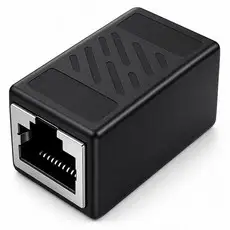 상품 이미지: RJ45 랜선 커플러 CAT6 FTP 랜선 연장 커넥터 1Gbps LAN 케이블 암암 젠더, 1개, 블랙