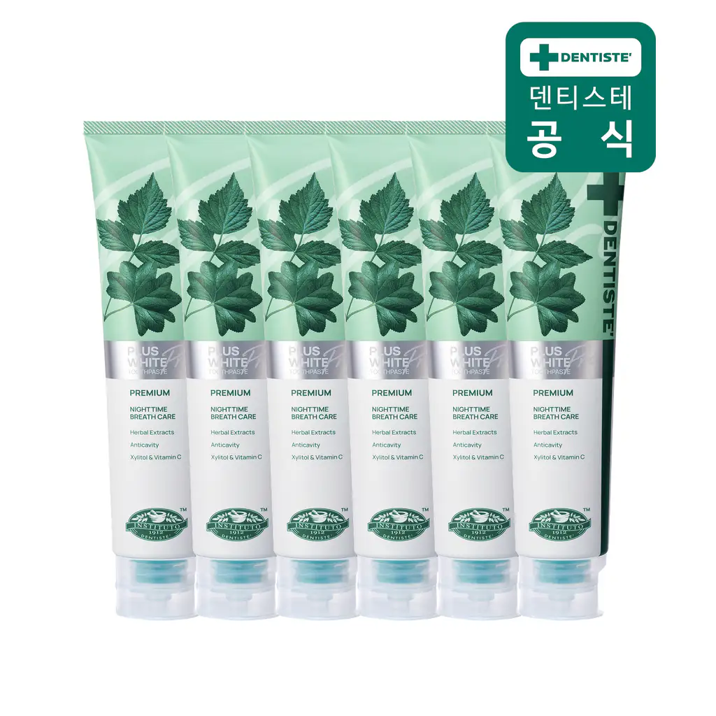 상품 이미지: 덴티스테 플러스화이트 프로 치약 200g 6개 불소 입냄새제거