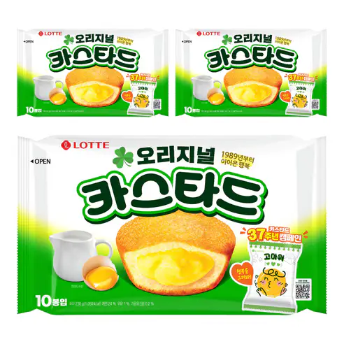 상품 이미지: 롯데카스타드 오리지널, 230g, 3개