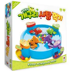상품 이미지: 코리아보드게임즈 폴짝폴짝 개구리 사탕먹기, 1개, 혼합색상