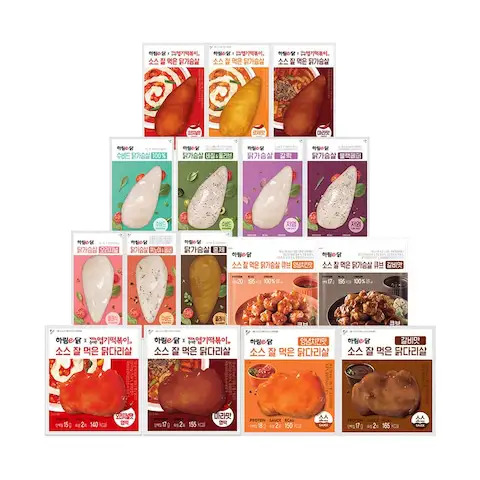 상품 이미지: e닭 저염/수비드 닭가슴살 100g*10팩 16종 골라담기