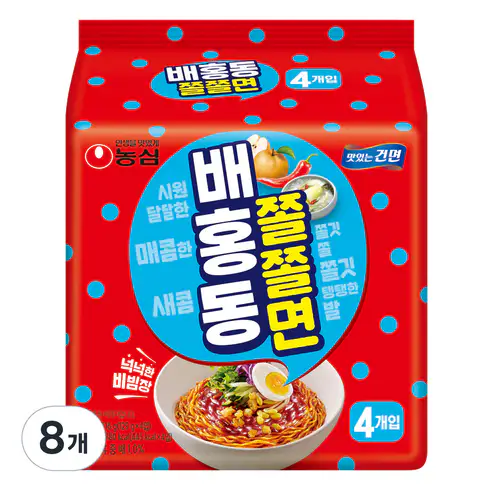 상품 이미지: 배홍동 쫄쫄면 129g, 8개