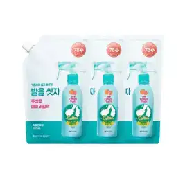 상품 이미지: 온더바디 발을씻자 코튼풋샴푸 리필 자몽 500ml, 3개