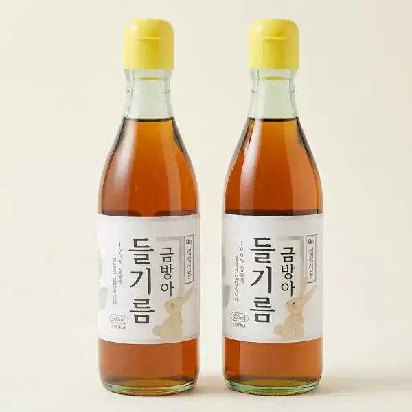 상품 이미지: 통깨 100% 고소한 금방아 들기름 350ml+350ml