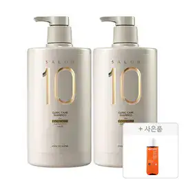 상품 이미지: 미쟝센 살롱10 극손상 샴푸 990ml, 2개 + 증정 (퍼펙트 오리지널 세럼 샴푸 140ml,1개)