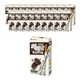 롯데웰푸드 빼빼로 화이트쿠키 37g, 20개