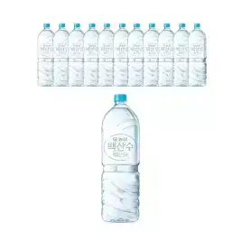 상품 이미지: 농심 백산수 유/무라벨 랜덤 2L, 12개