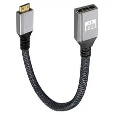 상품 이미지: Ytek 일자형 HDMI 2.0 to Mini HDMI 연장 케이블 숏타입 YT-HMF01, 1개, 20cm