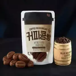 상품 이미지: 한팩에 2,160원! [만쥬데이] 리얼원두로 진하고 고소한 커피콩빵 1팩 70g