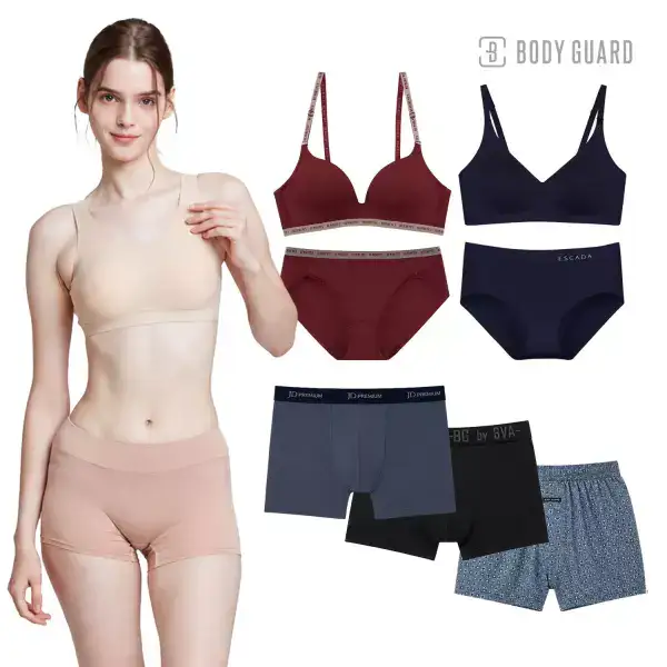 상품 이미지: [30%+T11%] 보디가드&제임스딘 데일리 브라/드로즈/런닝 다매입 75%OFF