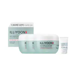 상품 이미지: 일리윤 히알루론모이스춰 수분크림 100ml, 3개+증정(세라마이드 아토 로션 50ml, 1개)