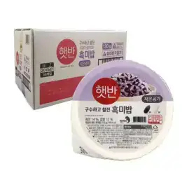 상품 이미지: [T쇼페] CJ 햇반 흑미밥 작은공기 130g, 36개