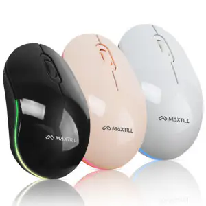 상품 이미지: MO-BTM10C 무선 블루투스 마우스 저소음 충전 C타입 PC 노트북 휴대용 LED RGB USB 리시버 노트북