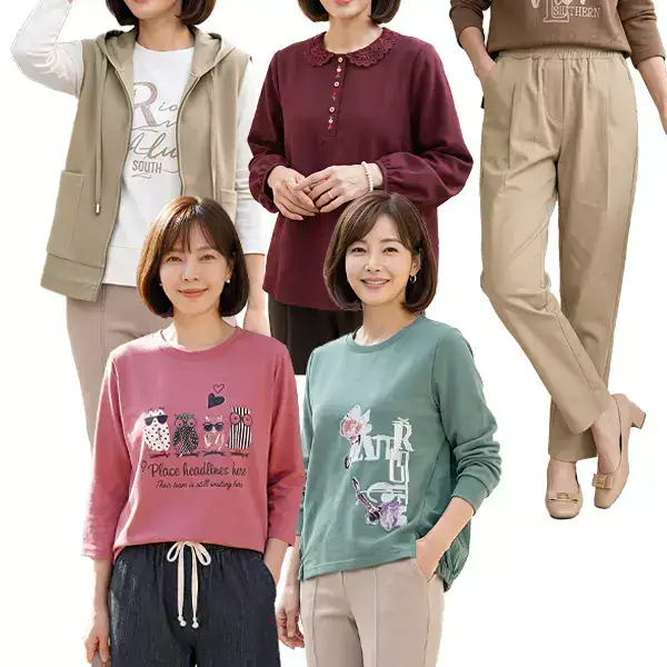 상품 이미지: [엄마옷로즈맘] 가을신상/시즌오프 노마진 마지막 혜택 엄마/할머니 옷 선물! 30%쿠폰 티셔츠/블라우스/밴딩바지/원피스/빅사이즈/인견/홈웨어