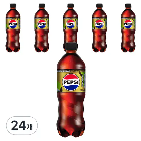 상품 이미지: 펩시 콜라 제로 슈거 라임향 제로 카페인, 500ml, 24개