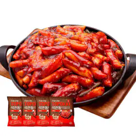 상품 이미지: 석관동떡볶이 오리지날맛 520g 4팩 / 총 8인분