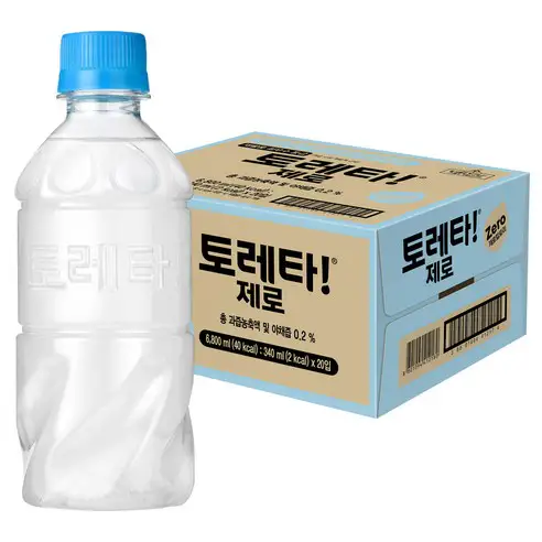 상품 이미지: 토레타 제로 무라벨 이온음료, 340ml, 20개