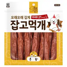 상품 이미지: 펫어스 강아지 잡고먹개 간식 21p, 420g, 1개, 혼합맛(닭고기/오리고기/연어)