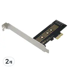 상품 이미지: 컴스마트 LP 브라켓 포함 PCIe x1 M.2 NVMe SSD 확장카드, HA032, 2개