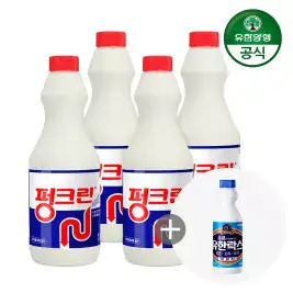 상품 이미지: 유한양행 펑크린/배수관 막힘 용해제 1L 4개+사은품 레귤러 락스 500ml 증정(9/18일 구매해당)