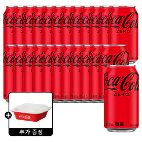 상품 이미지: 코카콜라제로 350ml 24캔 +(증정)코카콜라 찜기