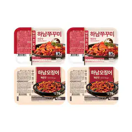 상품 이미지: 하남쭈꾸미 매운맛 500g, 2개 + 하남오징어 매운맛 420g, 2개