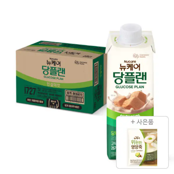상품 이미지: 뉴케어 당플랜 인절미맛 200ml, 24입, 1개 + 증정(위(we)편한영양죽 40g, 1개)