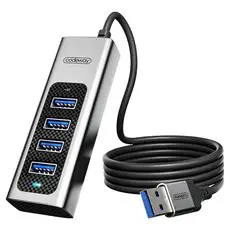상품 이미지: 코드웨이 USB 3.0 타입 노트북 멀티허브 4포트, 그레이-1.4m, 1개