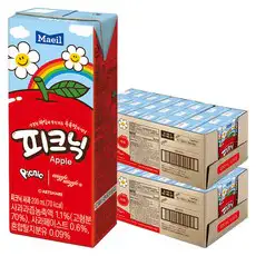 상품 이미지: 매일유업 피크닉 사과, 200ml, 48개